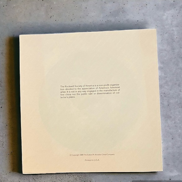 2/$50 Vintage Collector Plate Norman Rockwell The Ship Builder 1980 Authentic - Picture 5 of 8